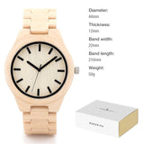 Bambus Træ Ur "Beautiful Bamboo Time"