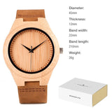 Bambus Træ Ur "Beautiful Bamboo Time"