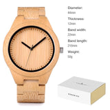 Bambus Træ Ur "Beautiful Bamboo Time"