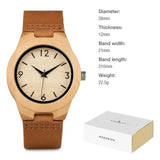 Bambus Træ Ur "Beautiful Bamboo Time"