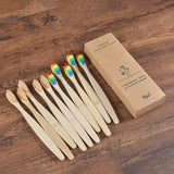 10 stk. Bambus Tandbørster "My Bamboo Toothbrushes"